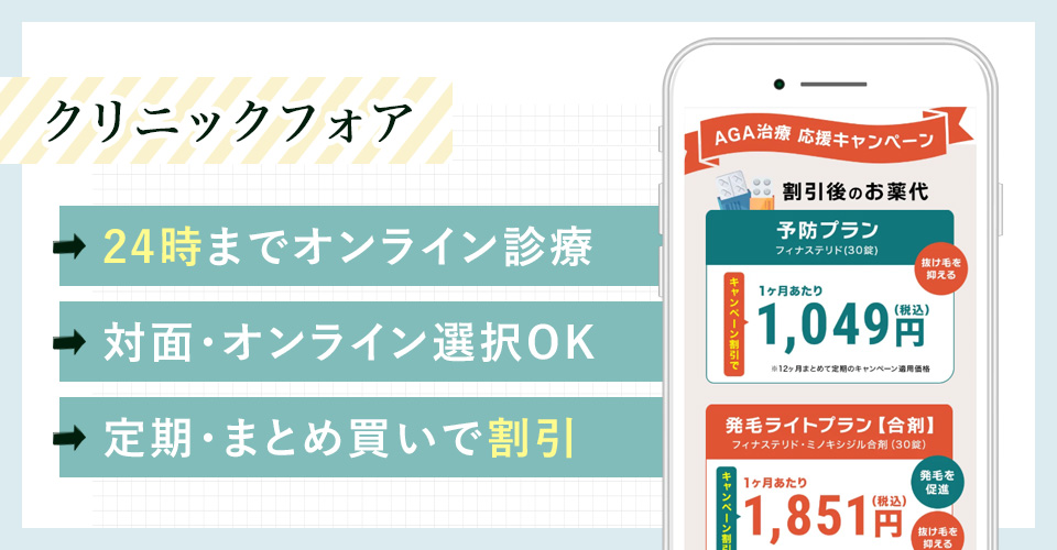 クリニックフォアの特徴まとめ