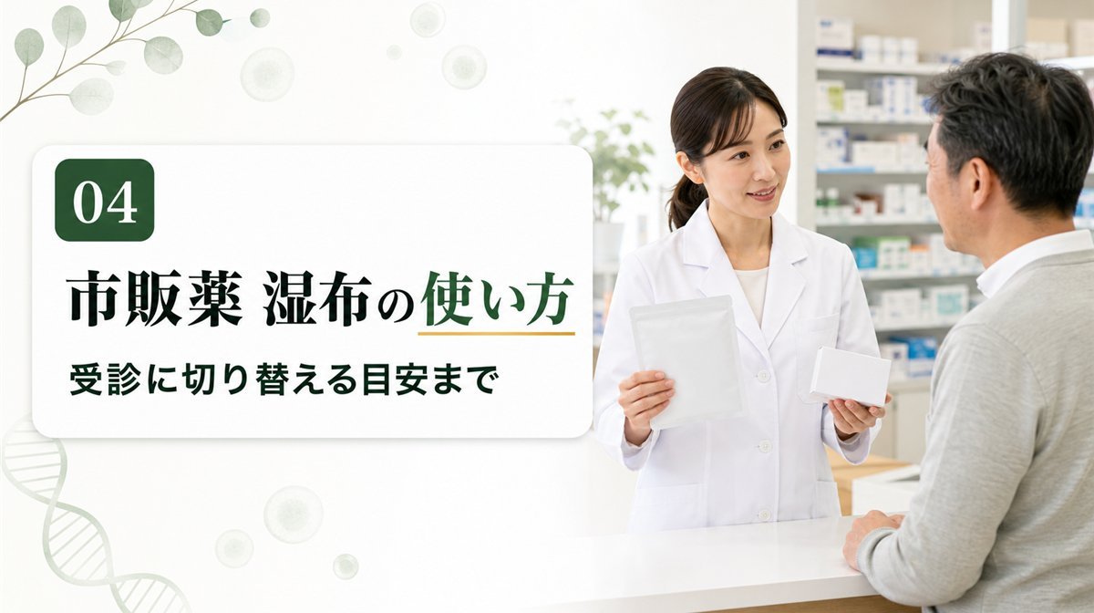 椎間板ヘルニアの市販薬・湿布の使い方と受診に切り替える目安