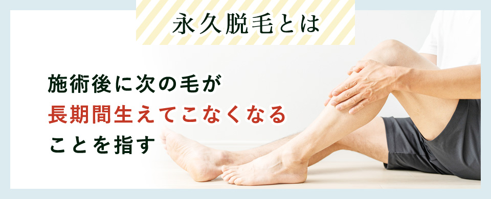 永久脱毛の説明画像