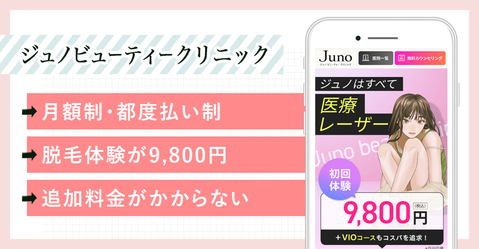 ジュノビューティークリニックの公式サイトの画像