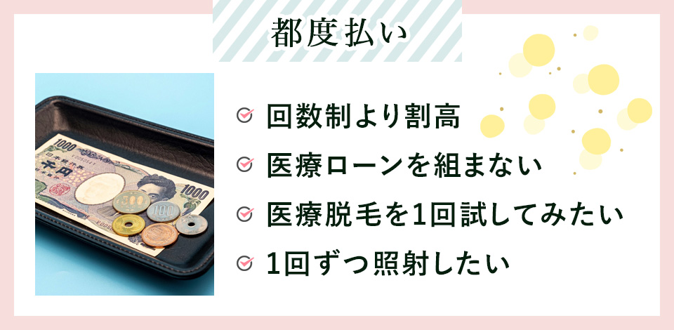 都度払いについてまとめ