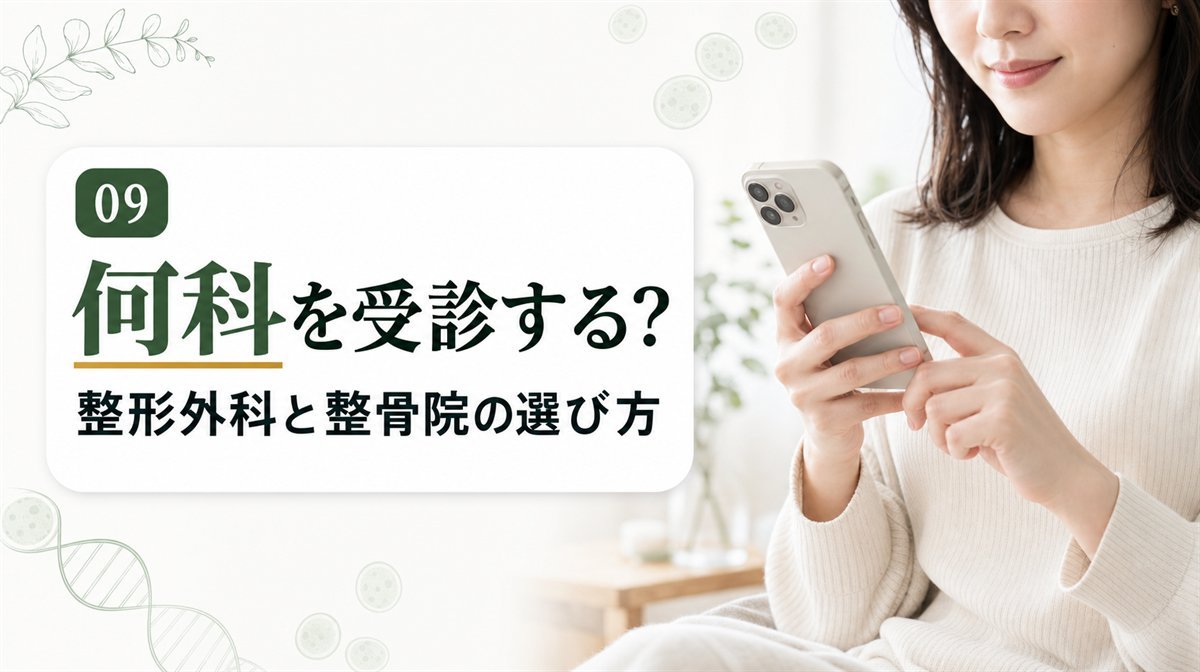 五十肩の受診先の選び方イメージ