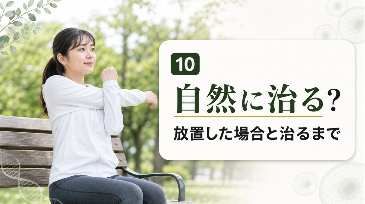 五十肩の自然治癒と治るまでの期間イメージ