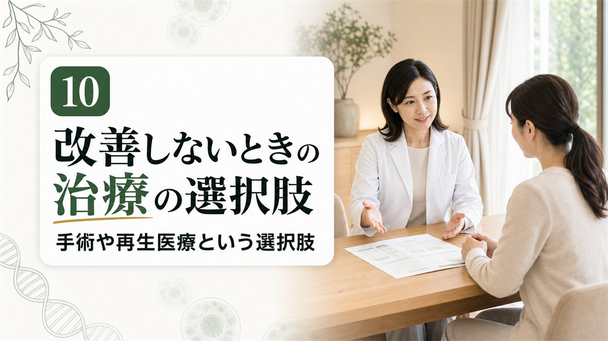ストレッチで改善しないときの治療の選択肢