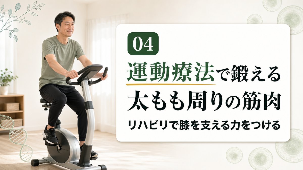 エアロバイクで運動療法に取り組む様子