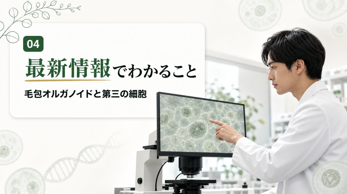 毛髪再生医療の最新情報でわかる毛包オルガノイドと第三の細胞
