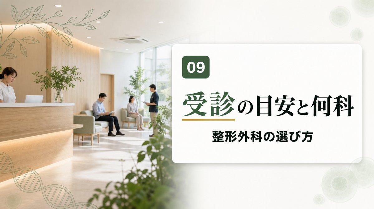 腱板断裂で受診する整形外科の明るい受付と待合